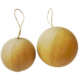 boules de noel en papier mache x40