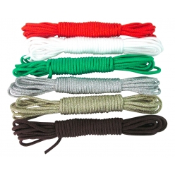 corde creacord o 2mm assortiment noel 6 pieces