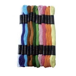 fil bracelet bresilien fin 12 coul ethnique