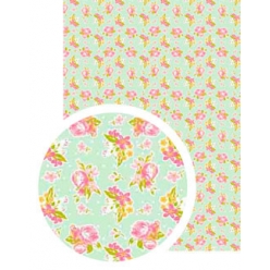 tissu adhesif a4 vert rose