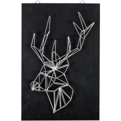 tableau de fil tendu string art cerf 20x30cm