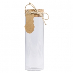 recipient verre avec couvercle liege o45 cm