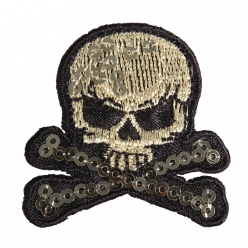 motif thermocollant skull and bones