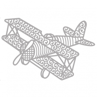 delicate die aeroplane 11x64 cm