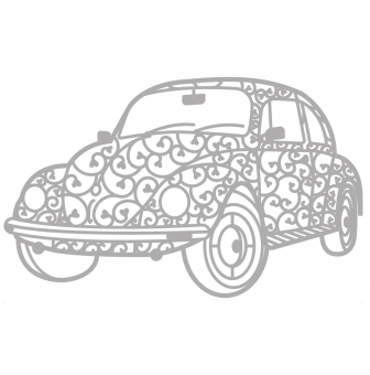 delicate die voiture vintage 112x61 cm