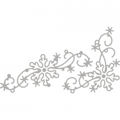 pochoir de decoupe et de gaufrage flocon de neige decoratifs