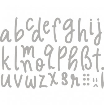 matrice de decoupe freehand alphabet minuscule 25 cm environ
