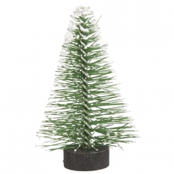 sapin decoratif enneige 5 cm  8 pieces