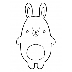 tampon en bois lapin