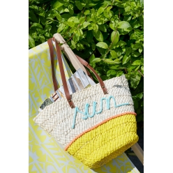 panier de plage en osier 45x30cm sans doublure