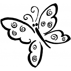tampon en bois papillon 1