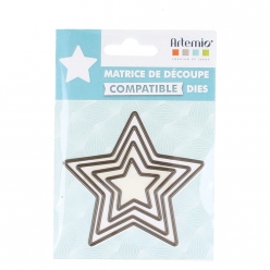 matrice de decoupe die etoiles petit