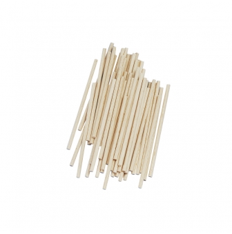 baguettes en bois rondes 4 mm o nature 60 pieces