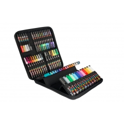 mallette posca noire 60 marqueurs assortis