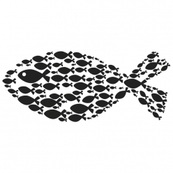 tampon en bois poisson 4x9cm