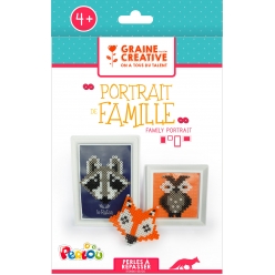 perles a repasser kit portrait famille