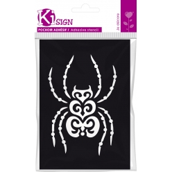 pochoir adhesif maori araignee 7x10 cm