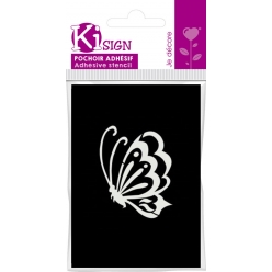 pochoir adhesif papillon vol 7x10 cm