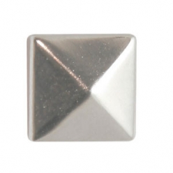 clou carre thermocollant 6810mm argente 66 pieces