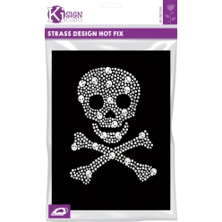 transfert thermocollant clou et strass little pirate 16x20 cm
