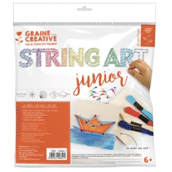 kit initiation enfant string art tableau de fil tendu mer