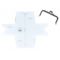 kit gabarit et fermoir porte monnaie rectangulaire