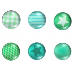 magnets mini vert 18 cm x6 pieces