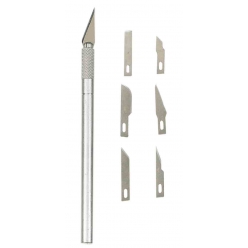 cutter de precision 9 cm et 6 lames