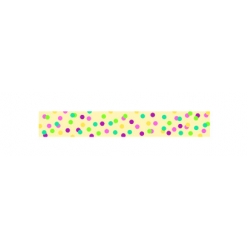 ruban adhesif fantaisie 15 cm x 10 m confettis