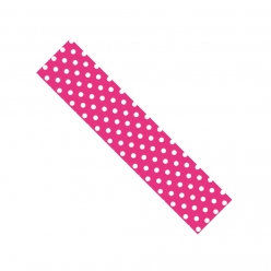 ruban adhesif fantaisie 15 cm x 10 m fuchsia pois blanc