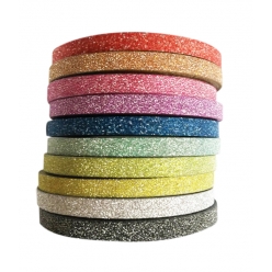 rubans adhesif glitter paillette 04 cm 10 pieces