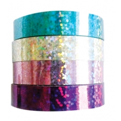 rubans adhesif holographique 1 cm 4 pieces