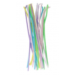 chenilles couleurs pastel 30 x 05 cm assortiment 24 pieces