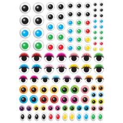 gommettes yeux couleurs de 08 a 2 cm 240 pieces
