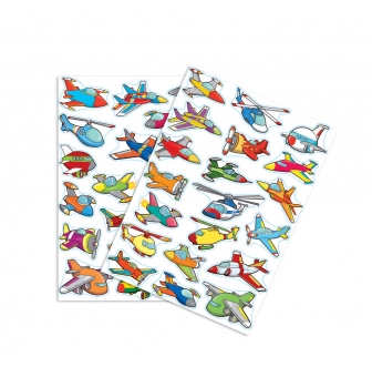 gommettes avions de 3 a 6 cm 39 pieces