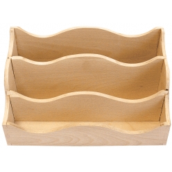 range courrier en bois 25 x 15 x 13 cm