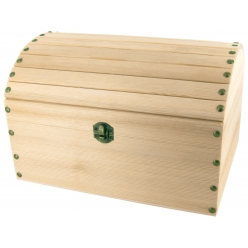 coffre de pirate en bois 29 x 215 x 19 cm