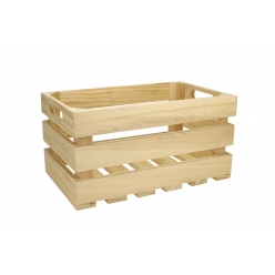 cagette en bois ajouree 27 x 17 x 14 cm
