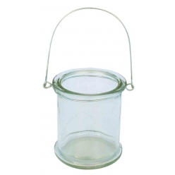 photophore rond en verre pour bougie 85 x 10 cm
