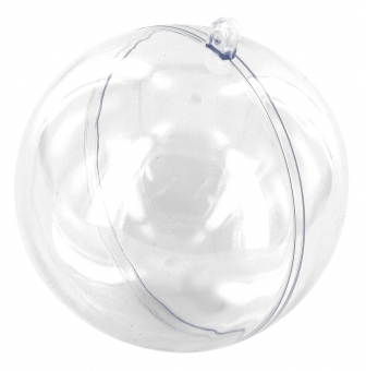 boule en plastique cristal transparent 12 cm