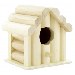 nichoir en bois rondins 105 x 10 x 105 cm