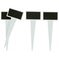porte etiquettes ardoise a piquer 45x25x11 cm 6 pieces