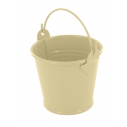 seau en metal beige o 65 cm x h 62 cm