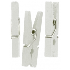pinces a linge en bois blanc 25 cm 50 pieces
