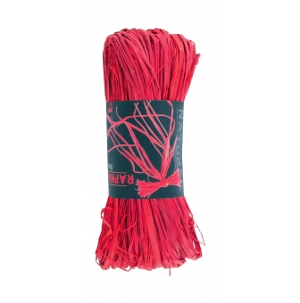 raphia naturel rouge 50 g