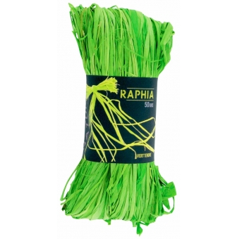 raphia naturel vert clair 50 g
