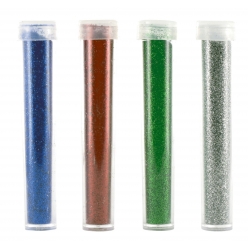 poudre de paillette tube 35 g bleu a argent 4 pieces