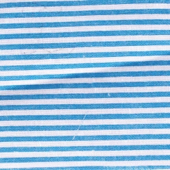 coupon de tissu en coton rayures bleues 55 cm