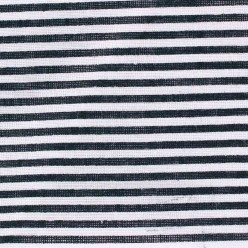 coupon de tissu en coton rayures noir 55 cm