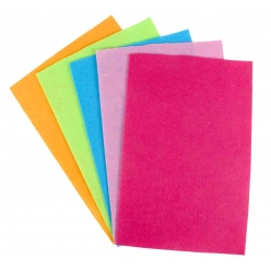 feutrine 20x30 cm assortiment couleurs tendance 5 pieces